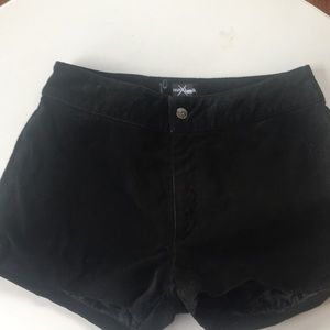 Sexy black Suede Shorts with lining